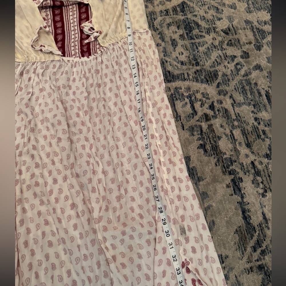 Exist Boho Patchwork Open Back Double Tie Side Sl… - image 14